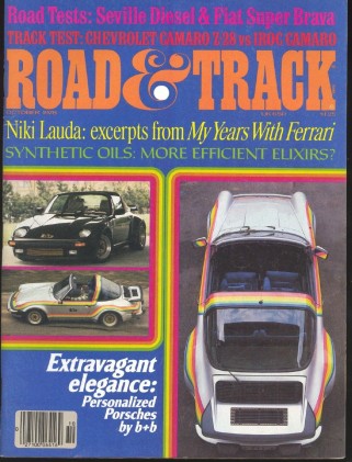 ROAD & TRACK 1978 OCT - IROC VS. Z/28, b+b PORSCHE